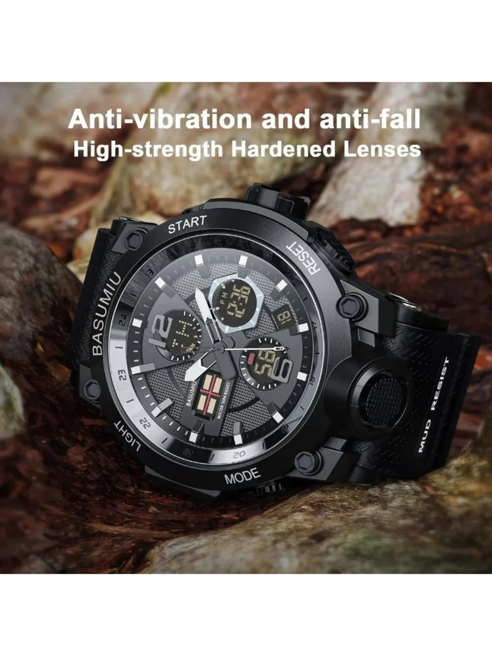Waterproof Military Digital Sports Watch for Men - Durable, Stylish & Functional
